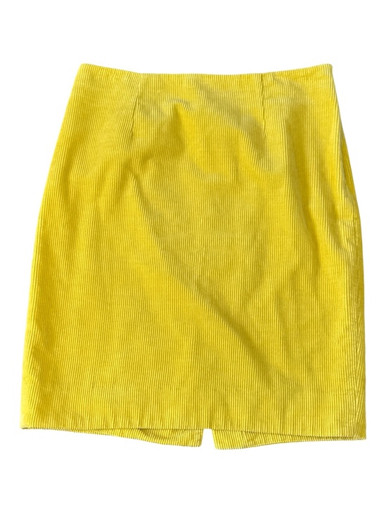 Maeve Dresses & Skirts - Anthropologie Maeve Corduroy Pencil Knee Length Skirt Yellow 100% Cotton Size 4